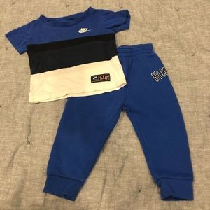 Nike tee and sweats set GUC 24 months